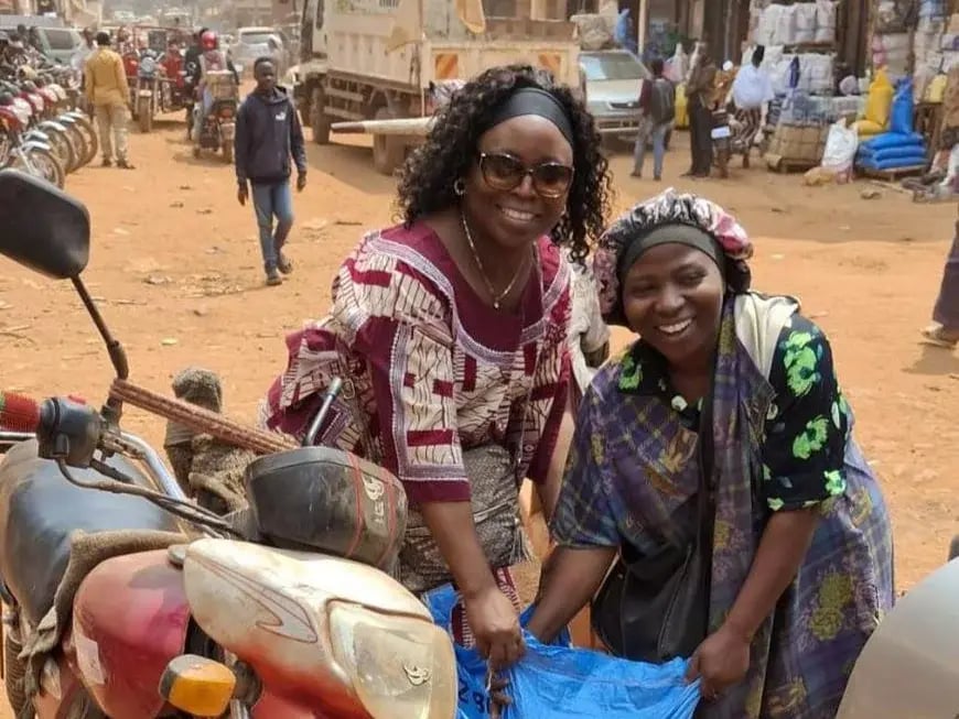 Ange op bezoek in Congo